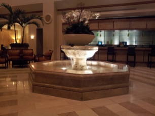 Fountain in one of the many lobbies/ bar areas.